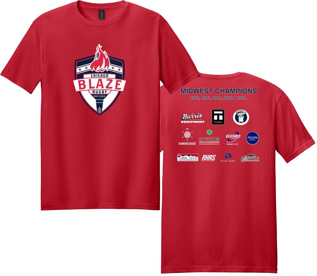 Blaze - Midwest Champions T-Shirt (RED) *CLOSEOUT* Blaze - Midwest Champions T-Shirt (RED) *CLOSEOUT*