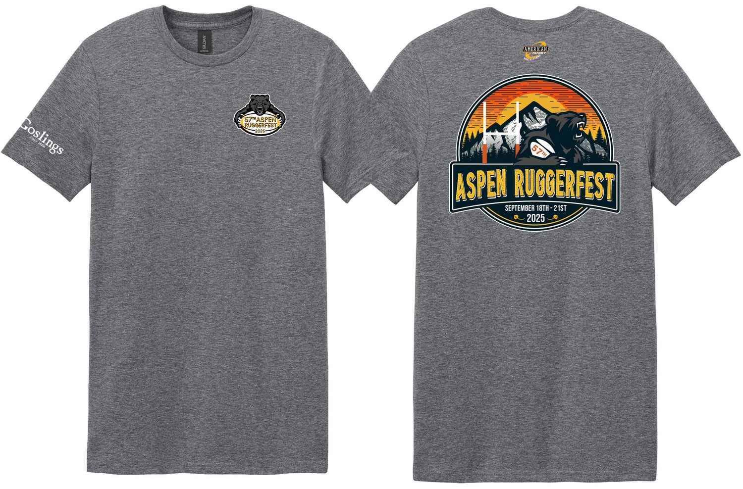 2025 Ruggerfest - T-Shirt (Graphite Heather) 2025 Ruggerfest - T-Shirt (Graphite Heather)