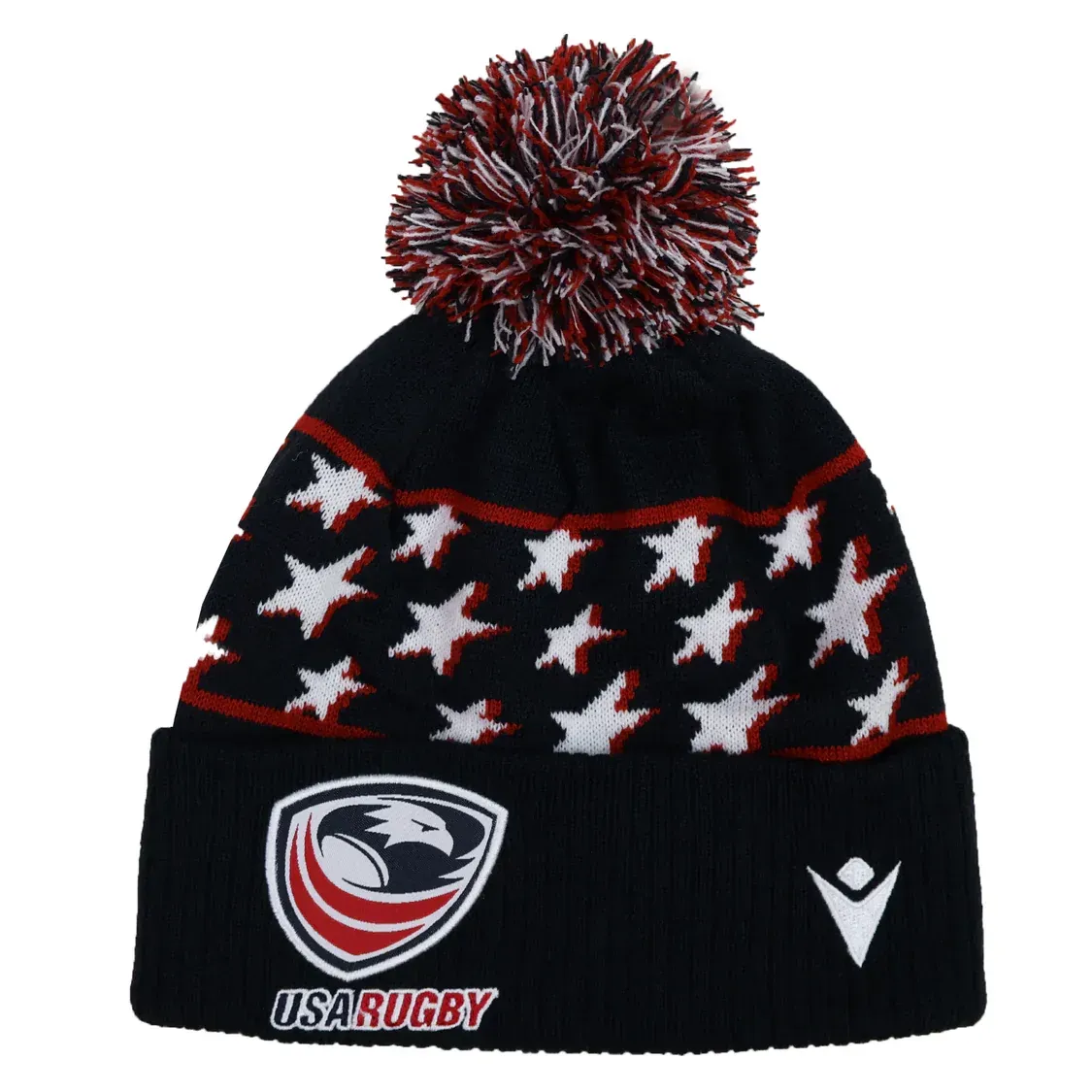 USA Rugby 25/26 Pompom Beanie by Macron USA Rugby 25/26 Pompom Beanie by Macron