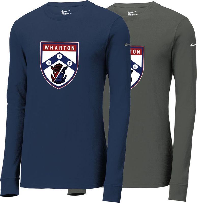Wharton - Nike Long Sleeve Performance Tee