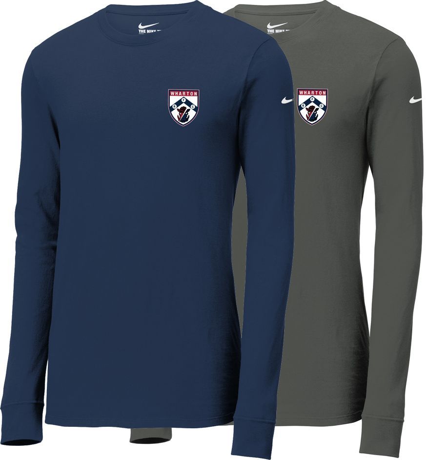 Wharton - Nike Long Sleeve Performance Tee