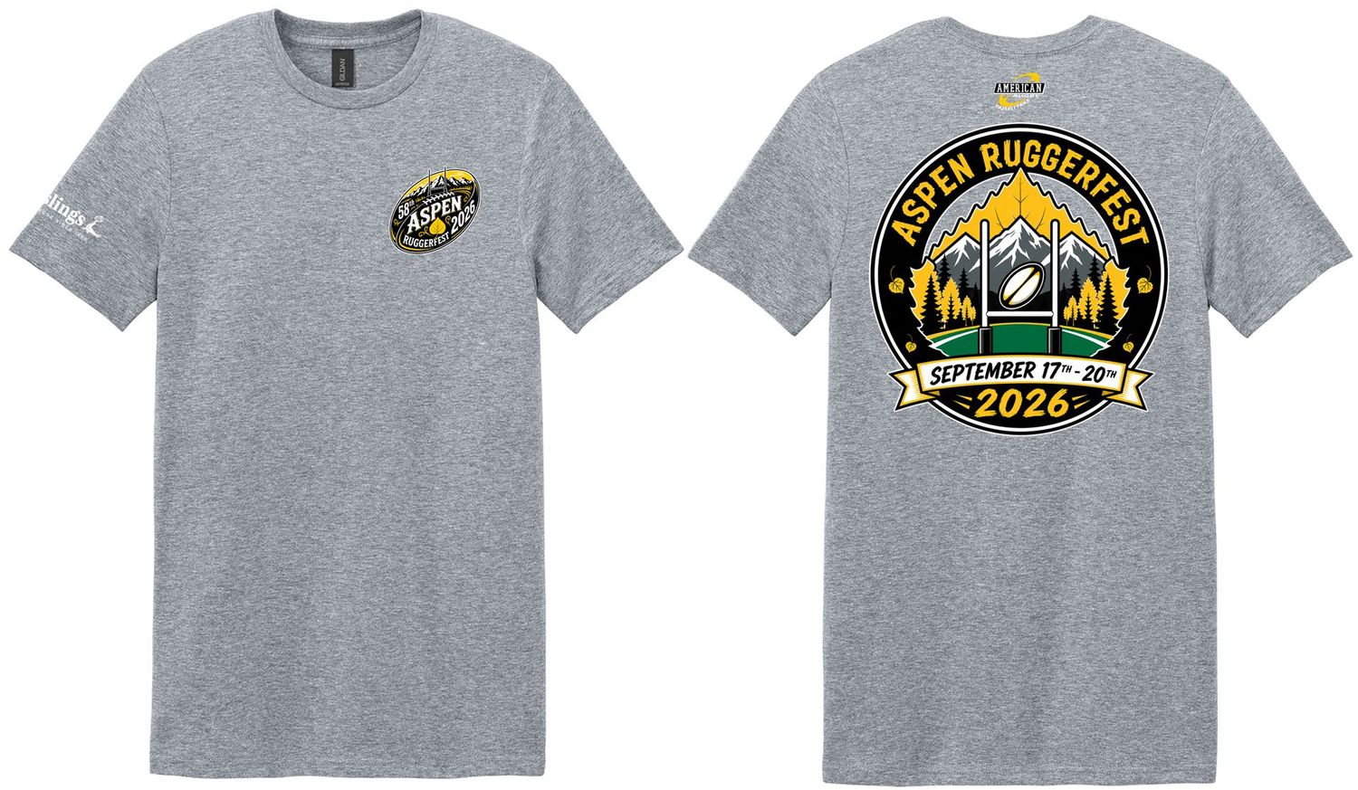 2026 Ruggerfest - Tournament T-Shirt (Sport Grey) 2026 Ruggerfest - Tournament T-Shirt (Sport Grey)