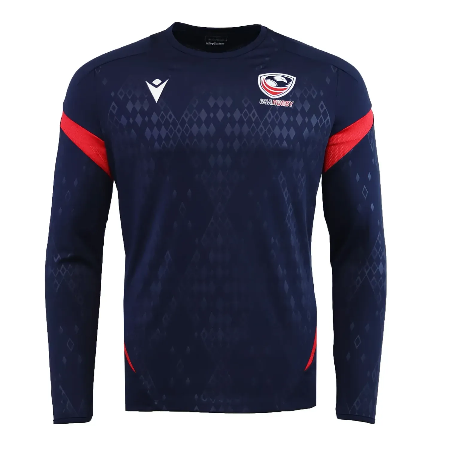 USA Rugby 25/26 LS Training Poly Shirt by Macron USA Rugby 25/26 LS Training Poly Shirt by Macron