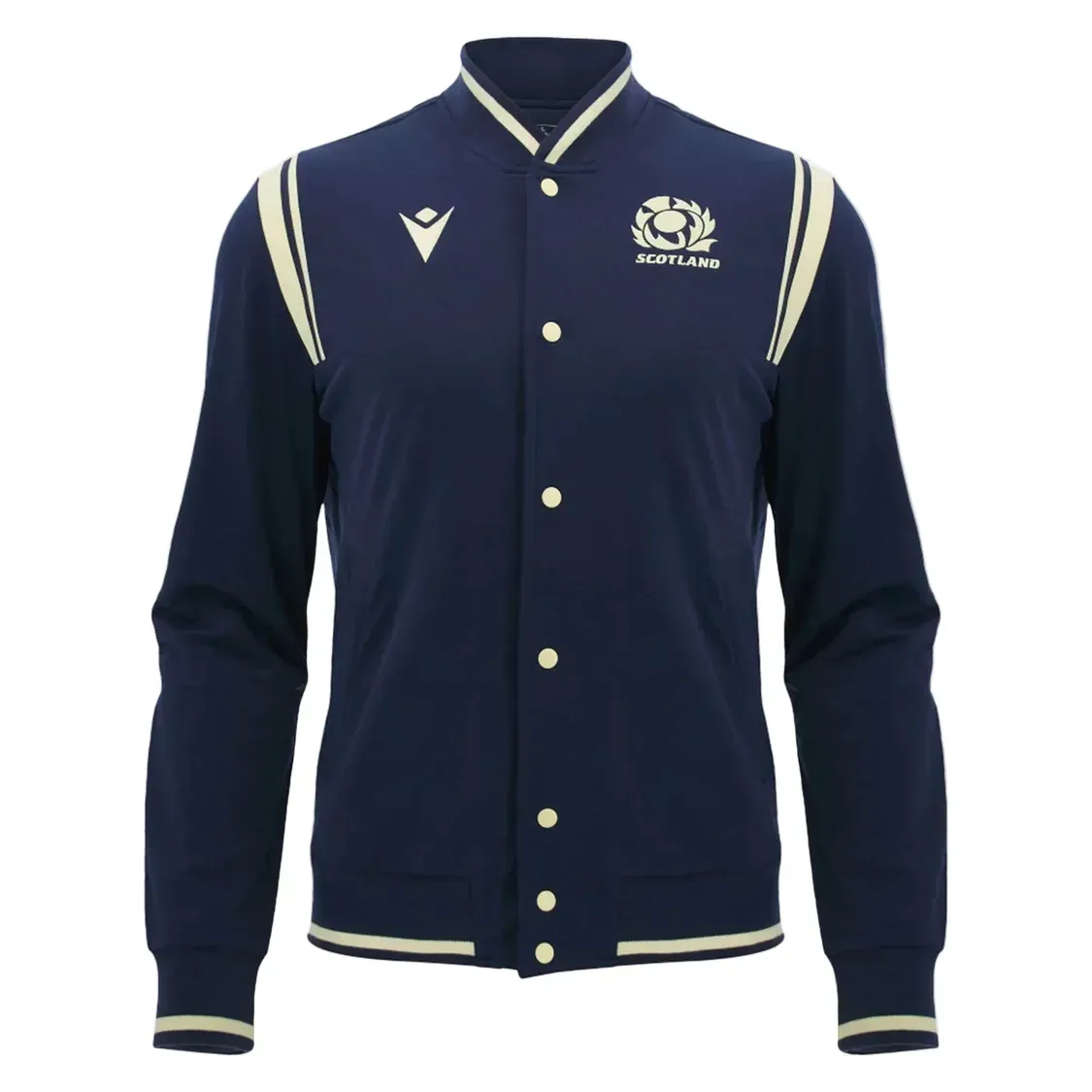 Scotland SRU 26/27 Anthem Varsity Jacket by Macron Scotland SRU 26/27 Anthem Varsity Jacket by Macron