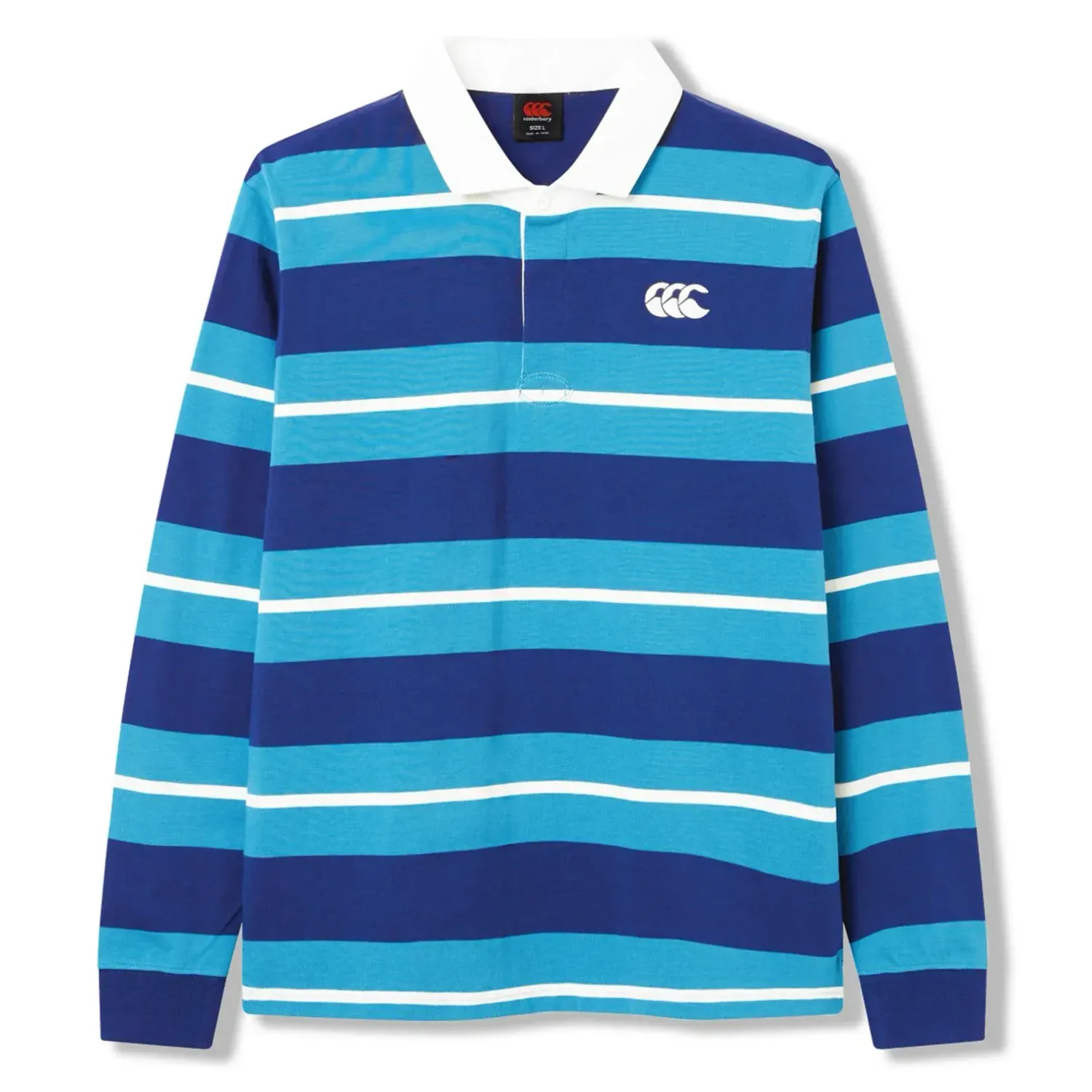 Canterbury Stripe Classic Rugby Jersey - Blue Canterbury Stripe Classic Rugby Jersey - Blue