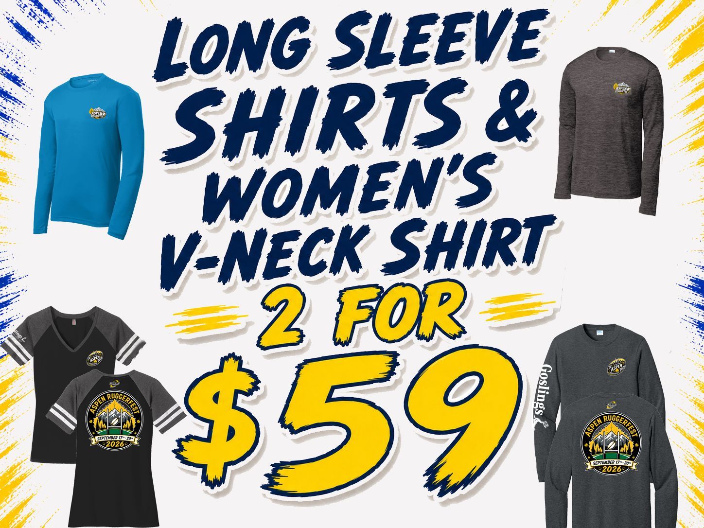 2026 Ruggerfest - L/S Shirts & Women's V-Neck 2026 Ruggerfest - L/S Shirts & Women's V-Neck