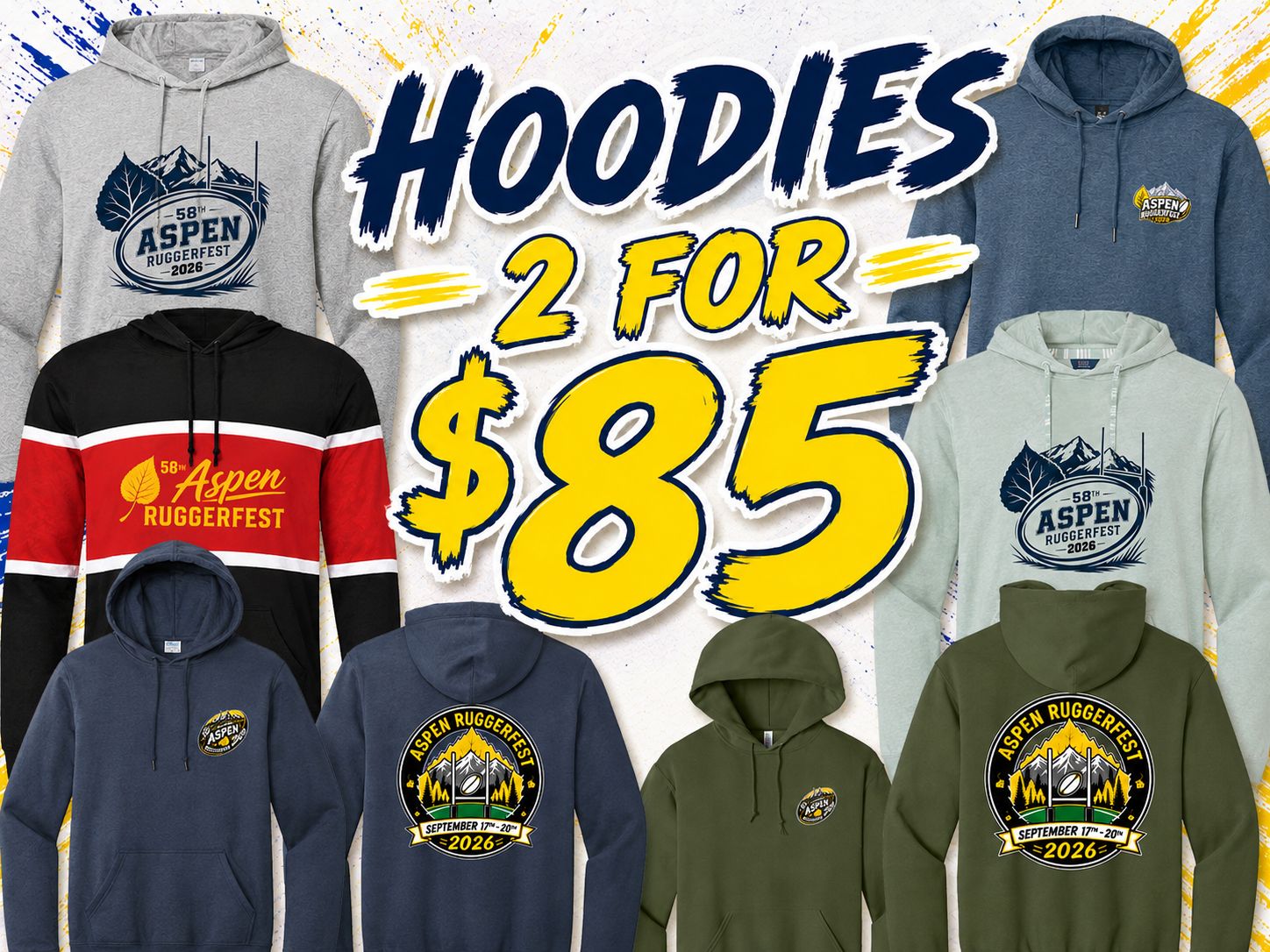 2026 Ruggerfest - Hoodies 2 for $85