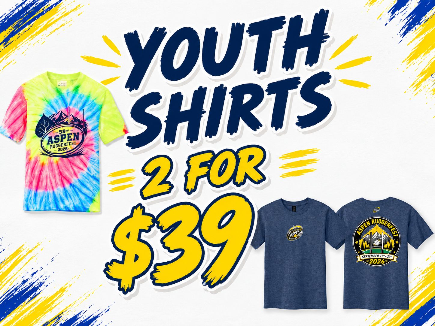 2026 Ruggerfest - Youth Shirts 2 for $39