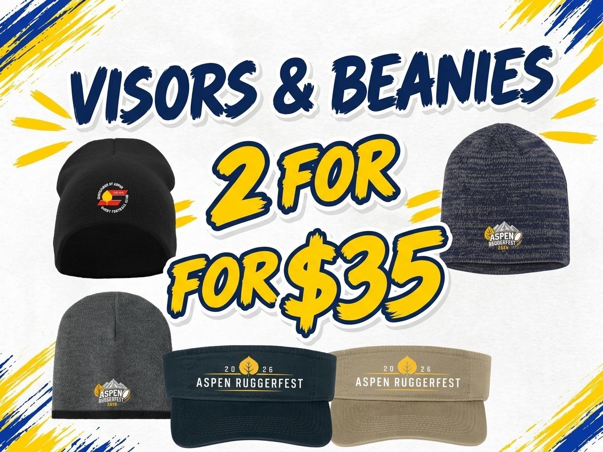 2026 Ruggerfest - Visors & Beanies 2 for $35