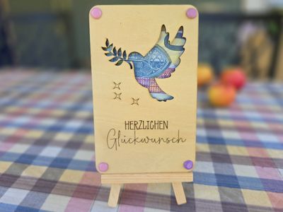 Wunscherfüller Taube herzlichen Glückwunsch