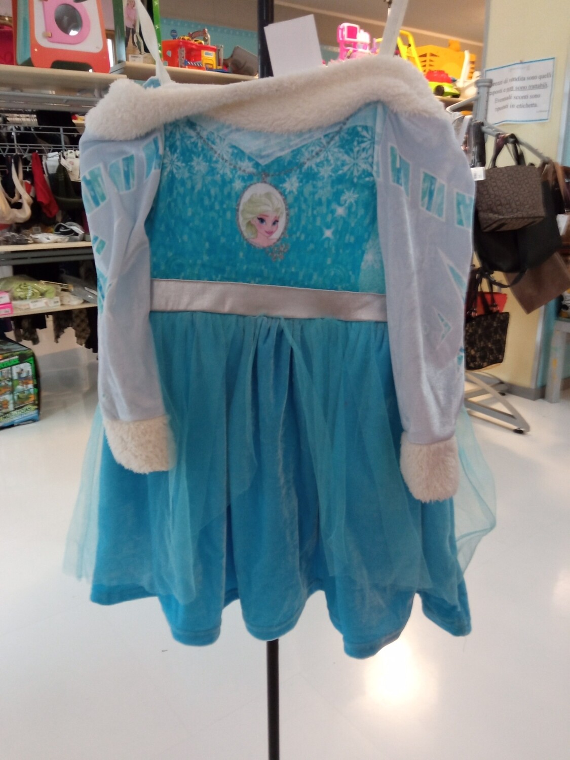 Costume di carnevale Elsa Frozen 8 anni