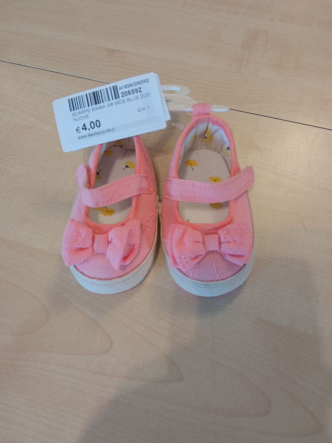 Scarpe bimba 3/6 mesi BLue Zoo nuove