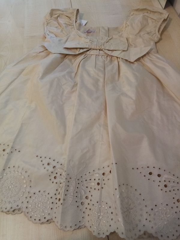 Abito da cerimonia bimba 6/7 anni Monsoon 100% seta