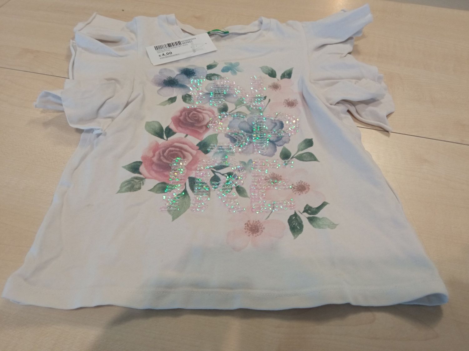 Maglietta bimba 6/7 anni Benetton