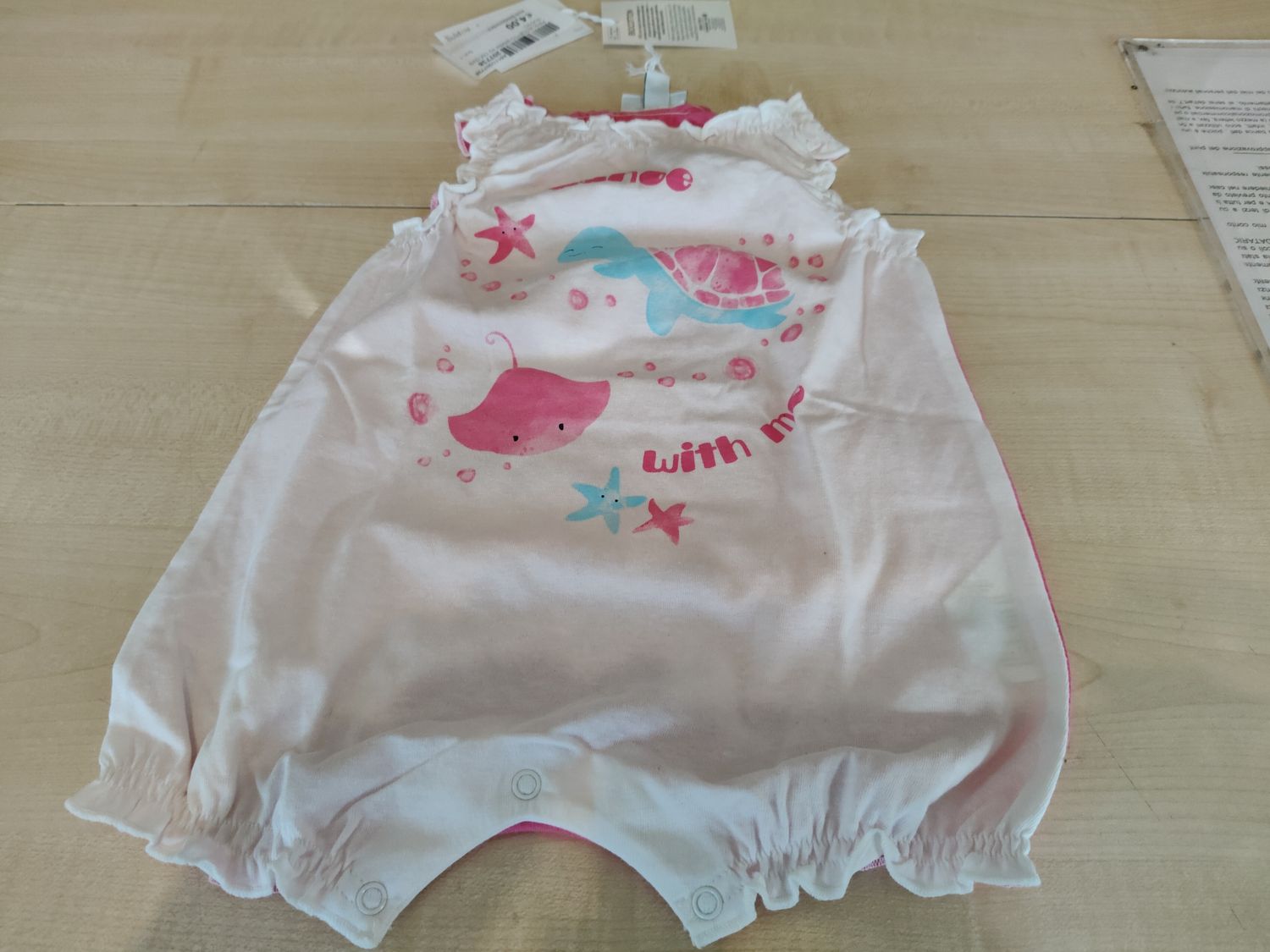 Pagliaccetto bimba 62 cm Ovs nuovo