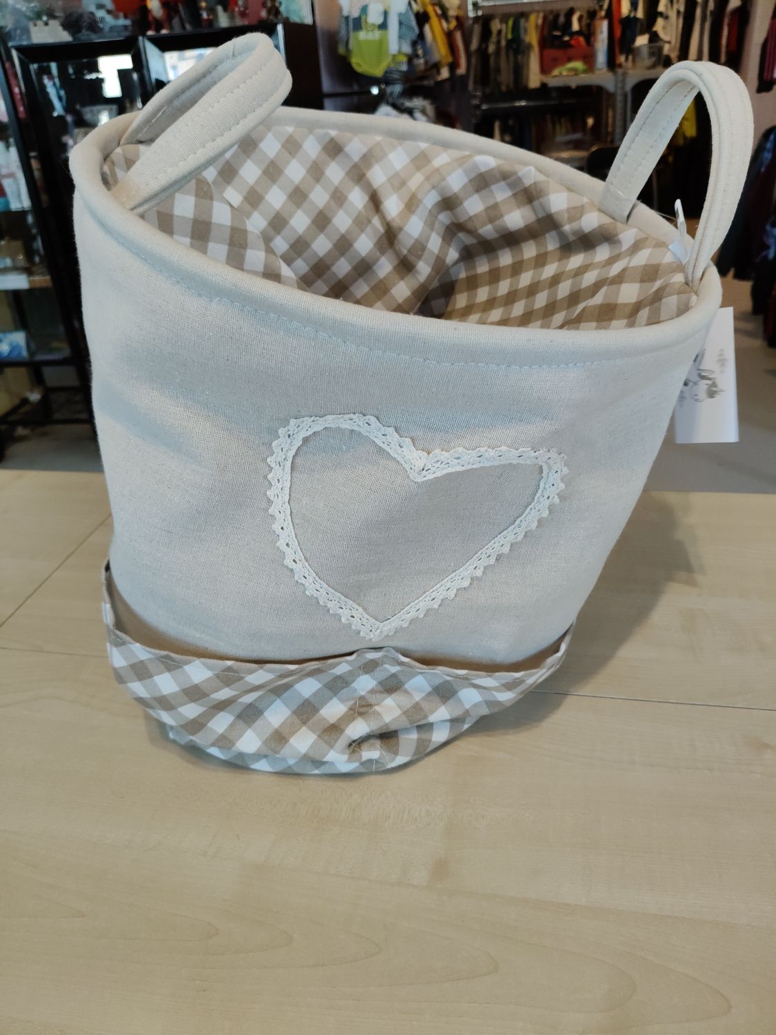 Cesta giocattoli in stoffa