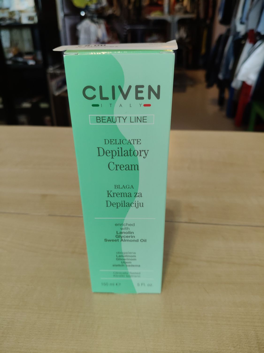 Crema depilatoria Cliven nuova