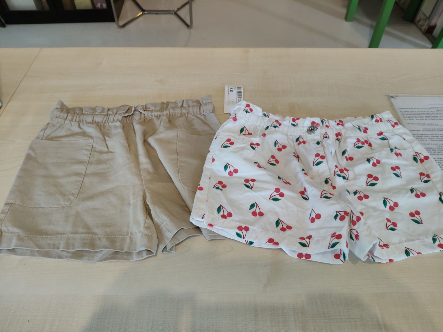Pantaloncini bimba 9/10 anni Tex   2 pezzi
