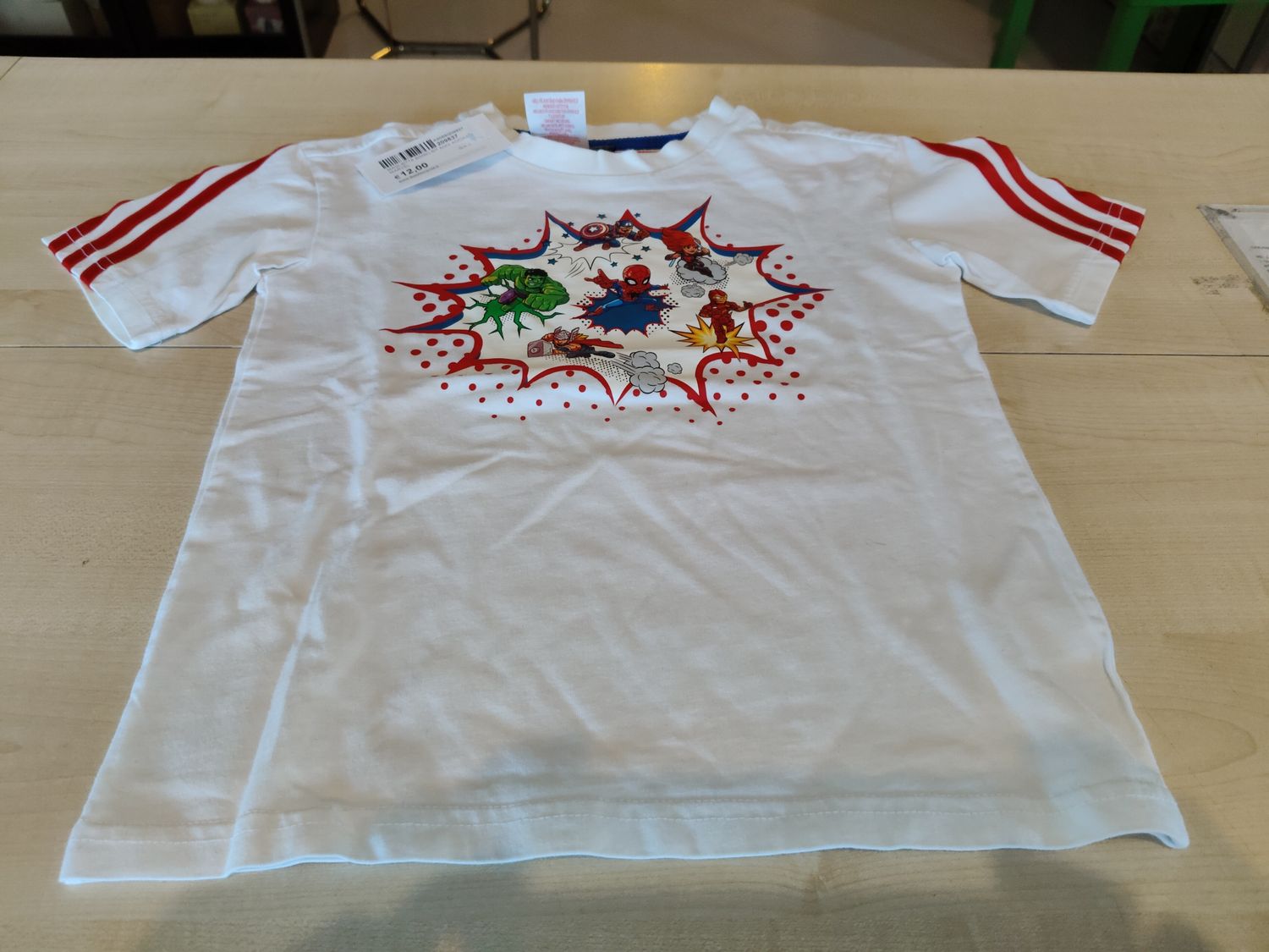 Maglietta bimbo 6/7 anni Adidas Marvel