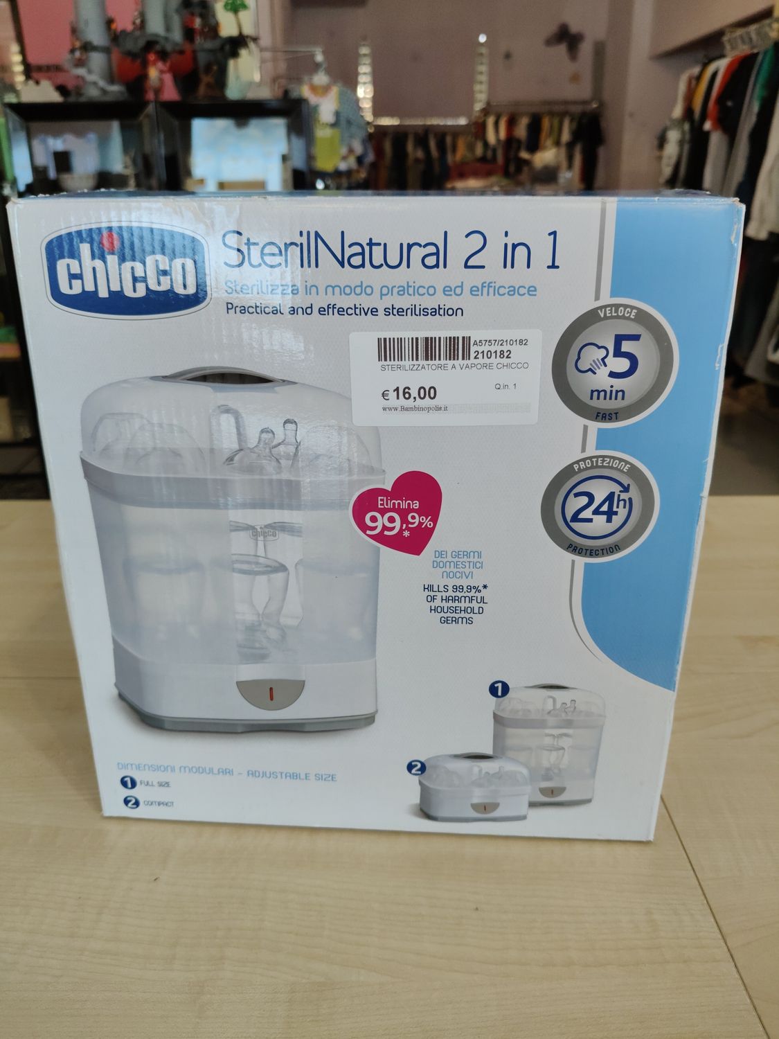 Sterilizzatore a vapore Chicco