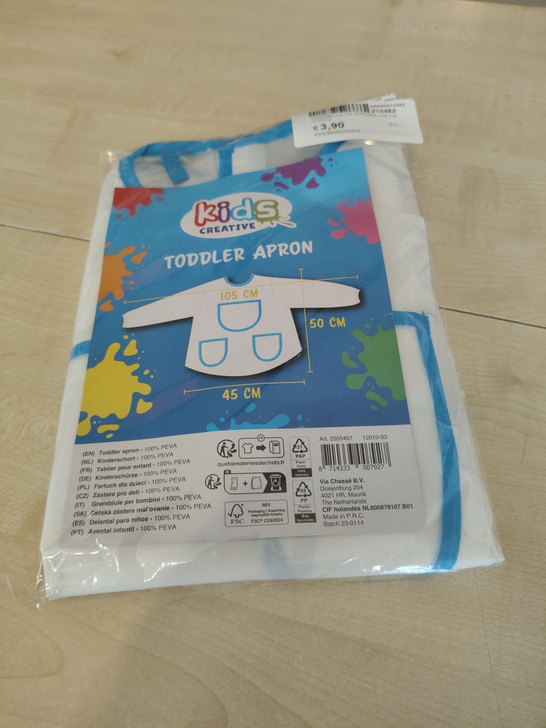 Grembiule da pittura 105 cm nuovo