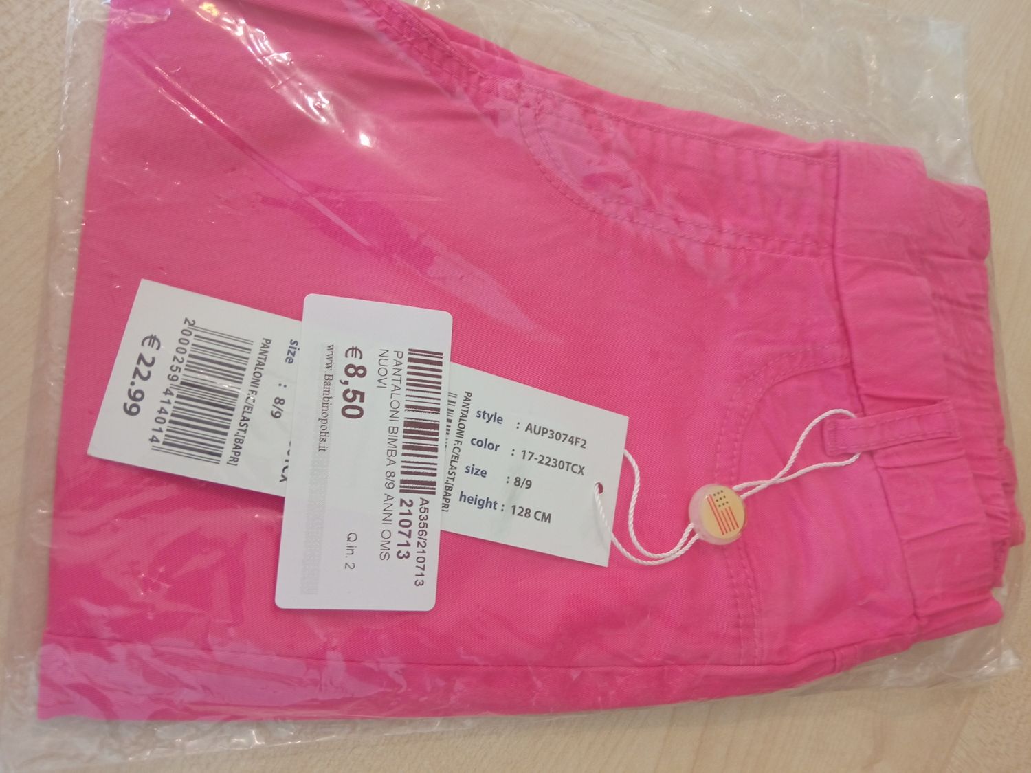 Pantaloni bimba 8/9 anni Original Marines