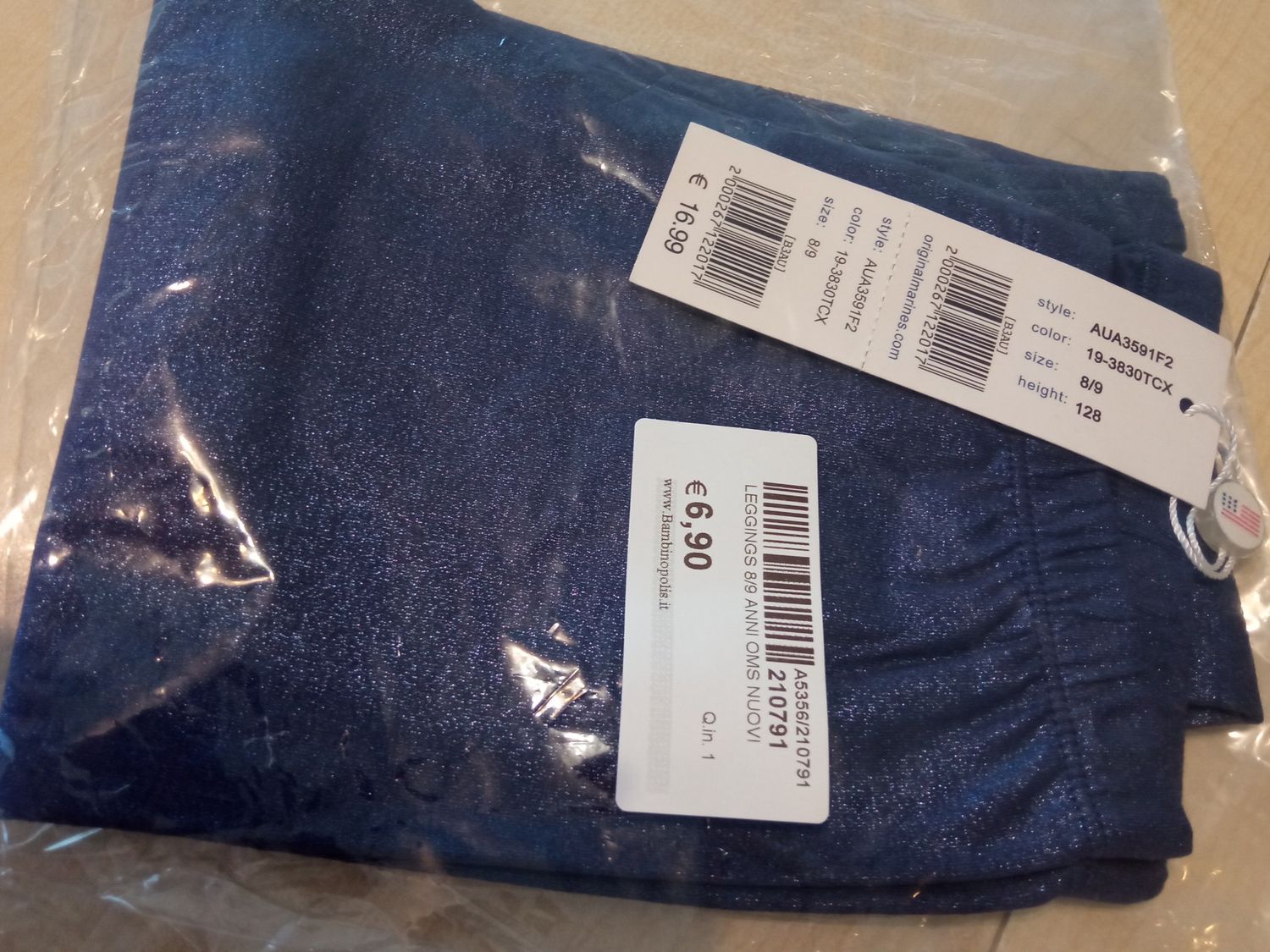 Leggings 8/9 anni Original Marines nuovi
