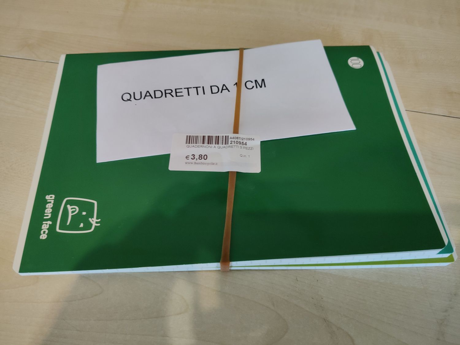 Quadernoni a quadretti 3 pezzi
