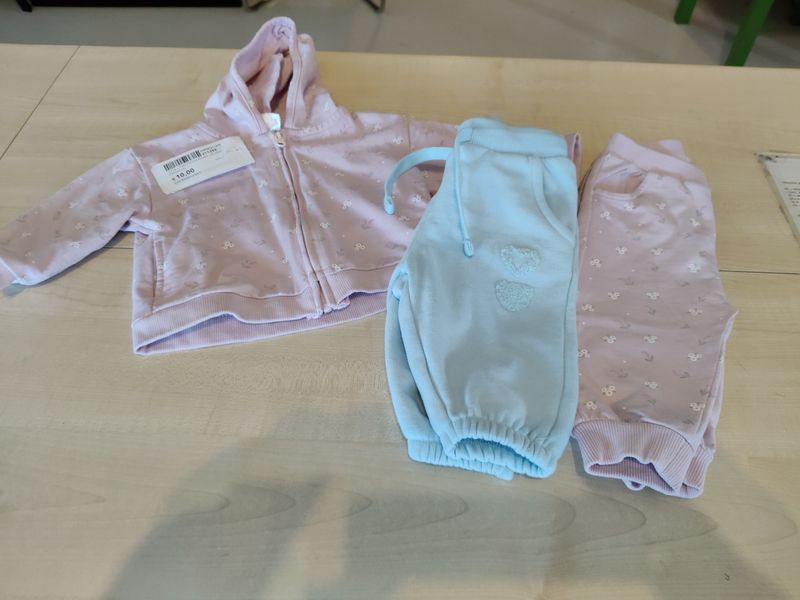 Felpa + maglietta + pantaloni bimba 3/6 mesi Prenatal