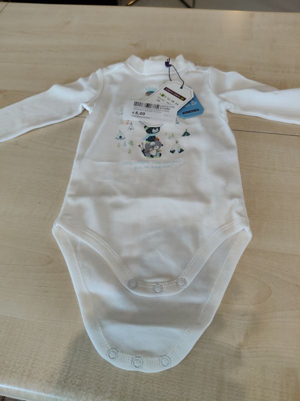 Maglietta body bimbo 6 mesi Sergent Major nuova