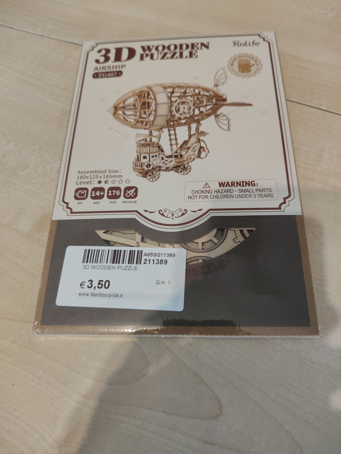 3D wooden puzzle