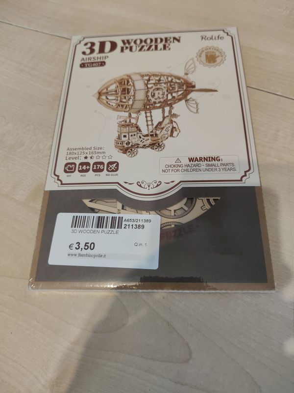 3D wooden puzzle