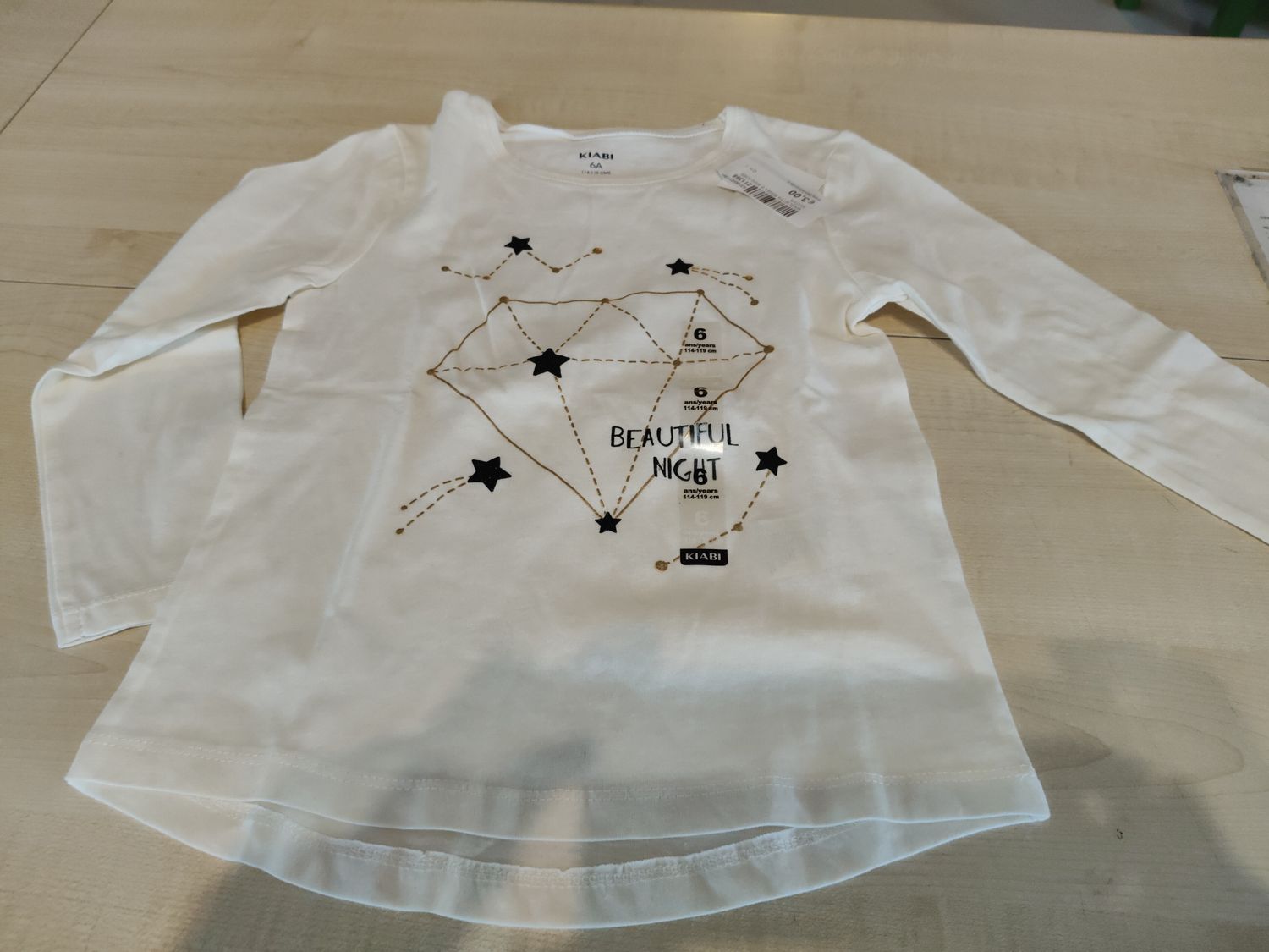 Maglietta bimba 6 anni Kiabi nuova