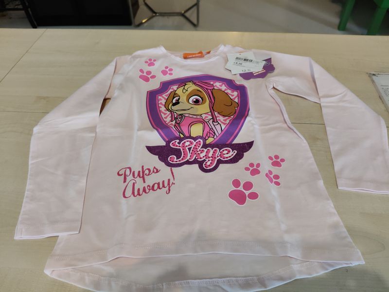 Maglietta bimba 6/7 anni Paw patrol nuova
