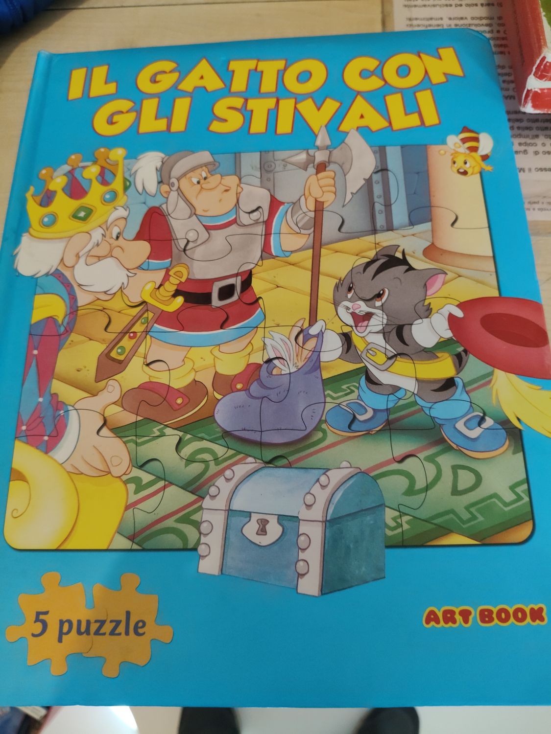 Il gatto con gli stivali libro puzzle