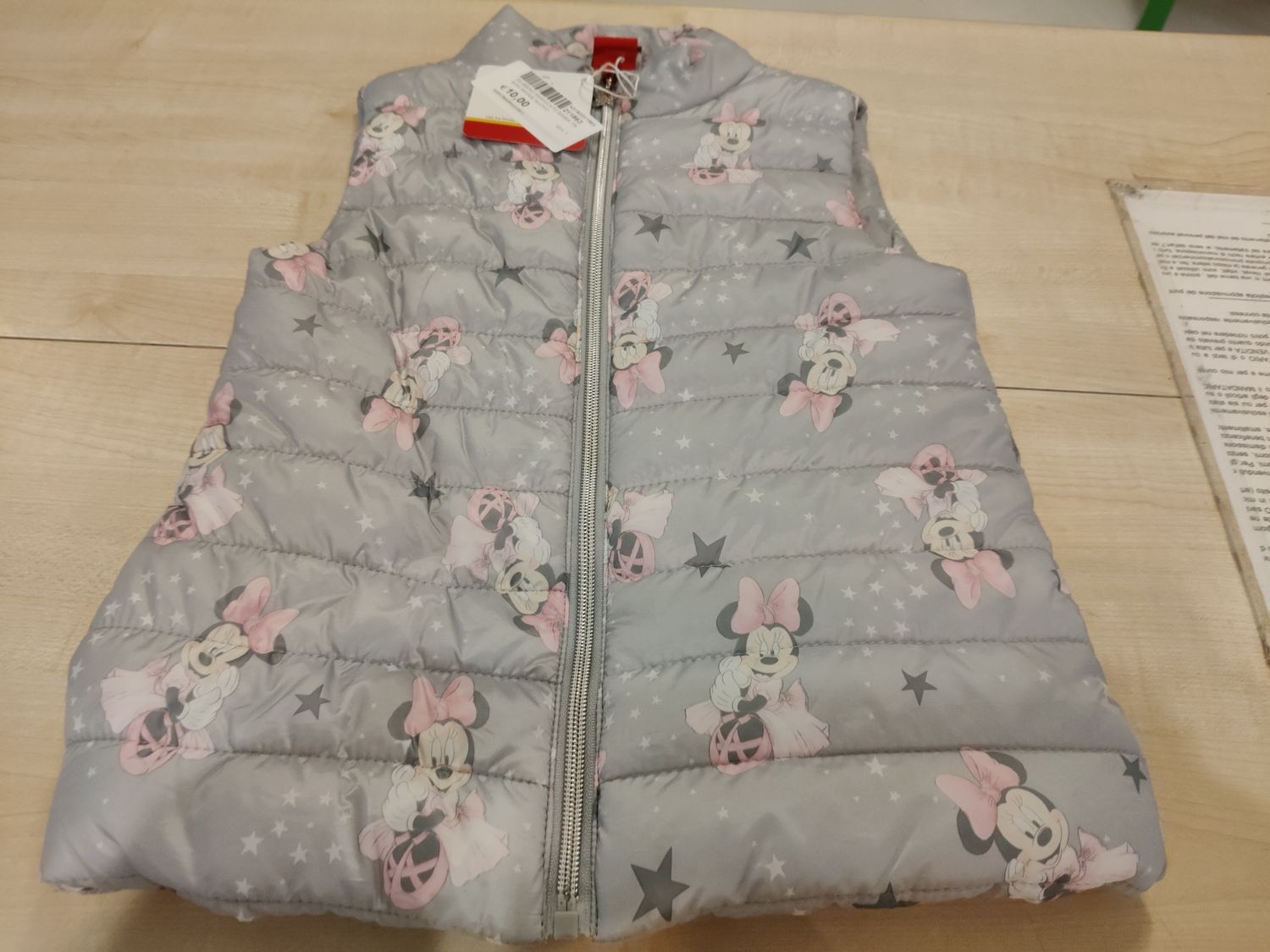 Giubbino smanicato bimba 7/8 anni Minnie
