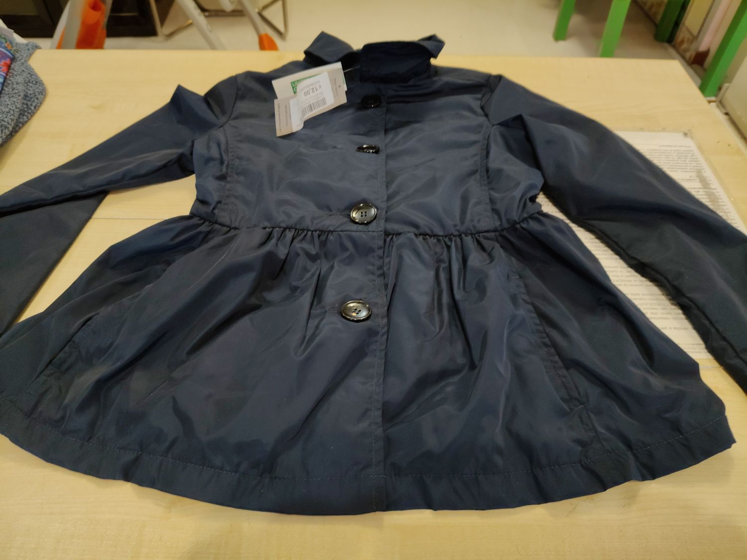 Giubbino bimba 7/8 anni Benetton nuovo