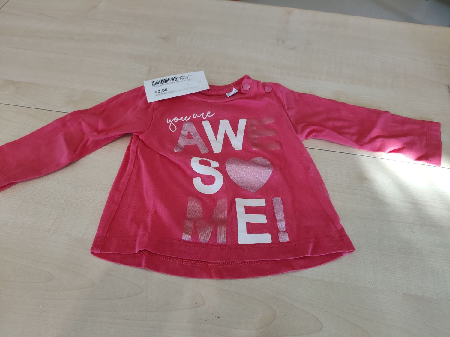 Maglietta bimba 9 mesi Chicco