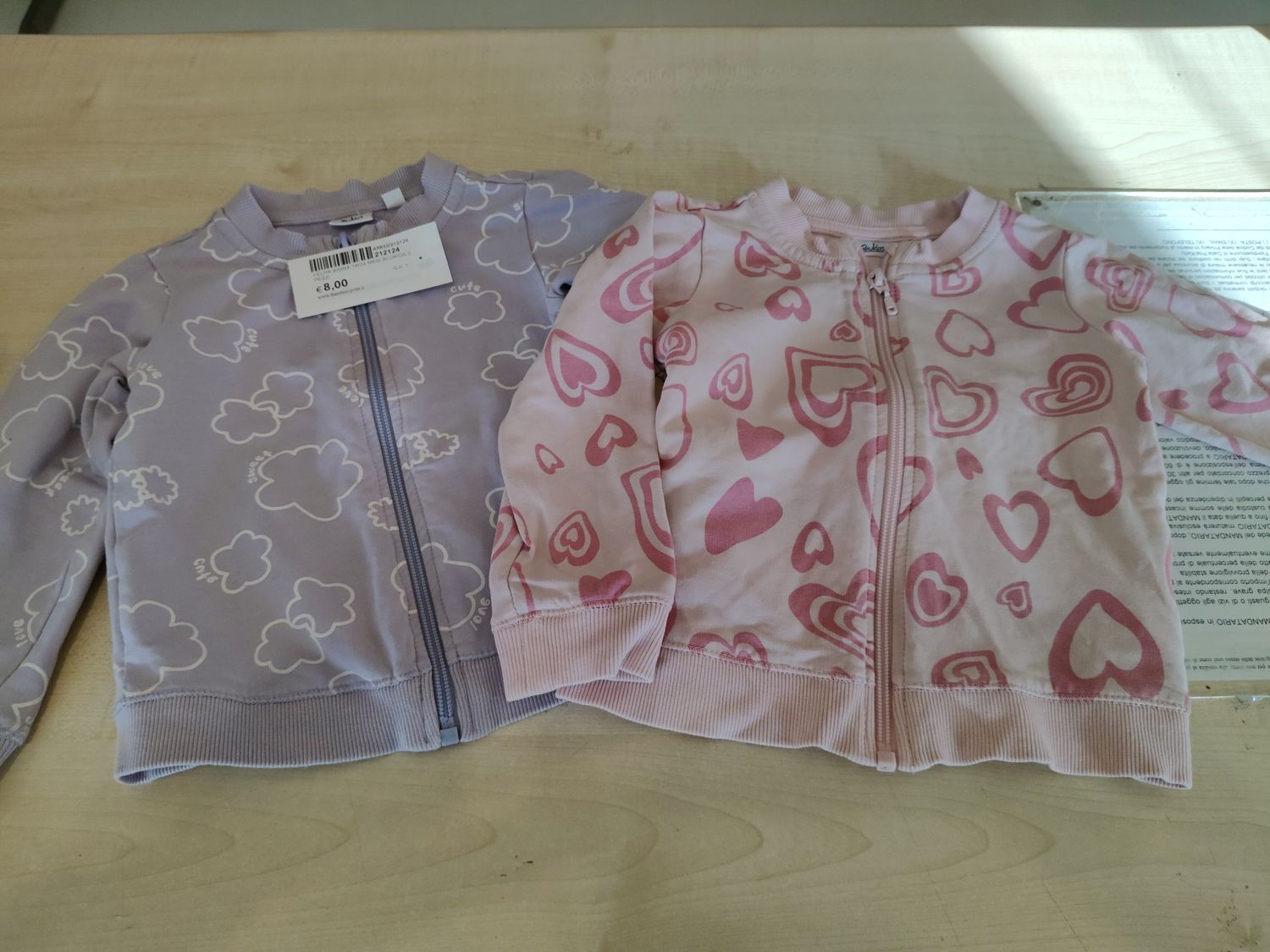 Felpa bimba 18/24 mesi Blukid 2 pezzi