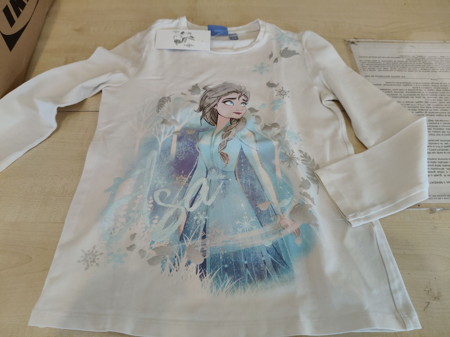 Maglietta bimba 7/8 anni Frozen Original marines