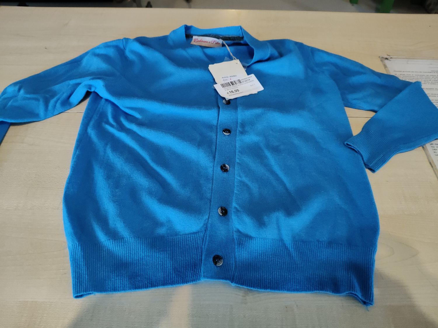 Golfino bimbo 8 anni Cashmere e seta nuovo