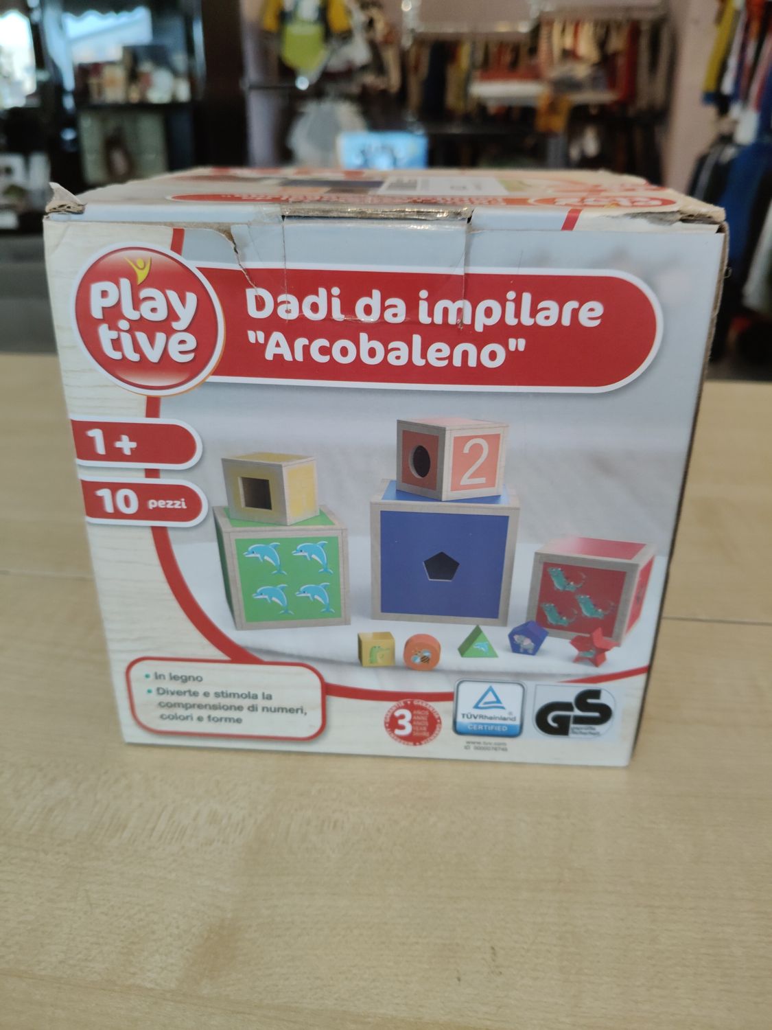 Dadi da impilare arcobaleno Play tive