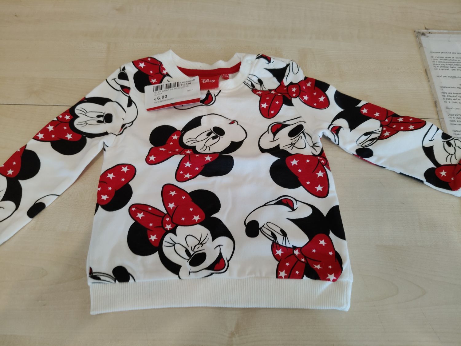 Felpa bimba 6/9 mesi Minnie