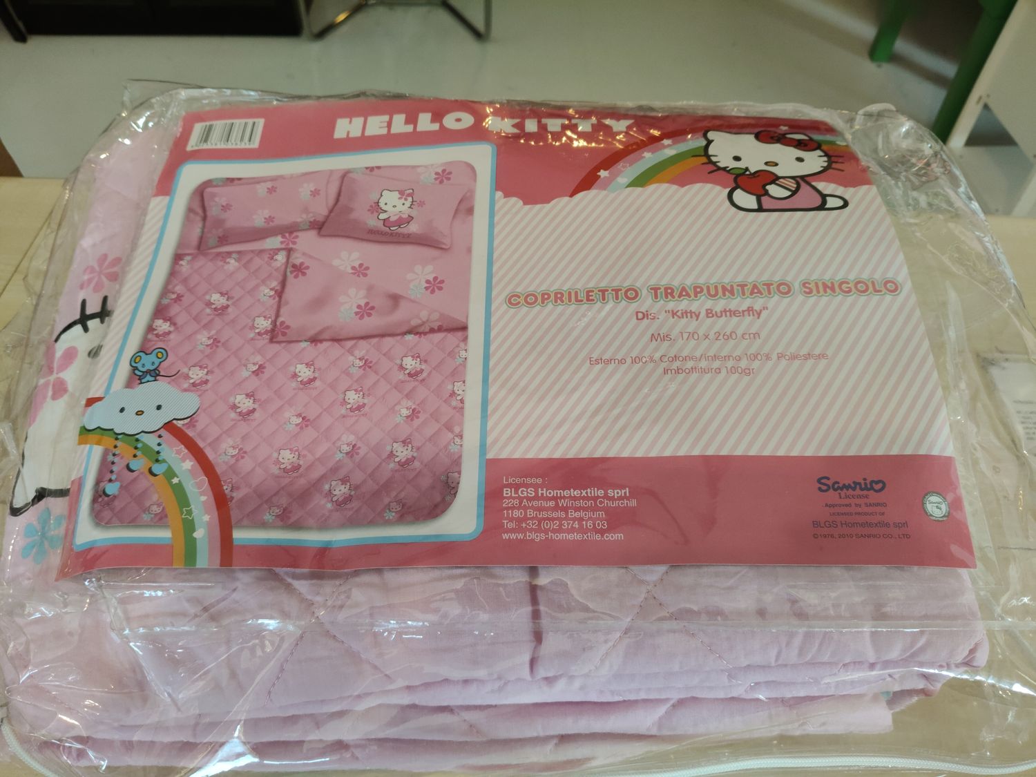 Coperta letto a 1 piazza Hello Kitty