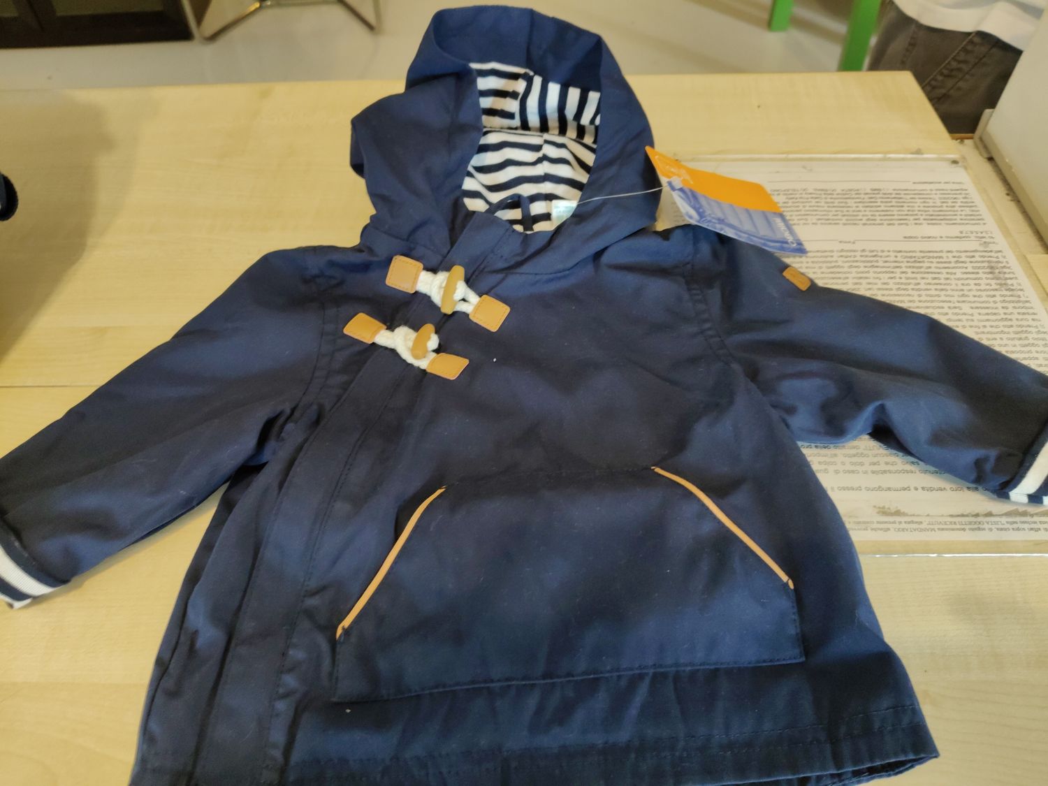 Giubbino bimba 6 mesi Obaibi nuovo