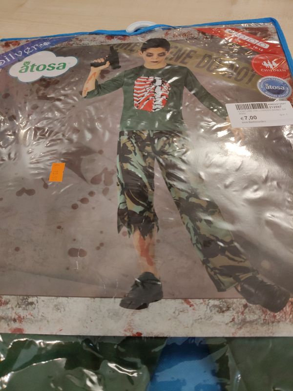 Costume Halloween bimbo 3/4 anni