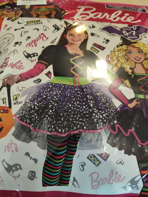 Costume Halloween Barbie 5/7 anni