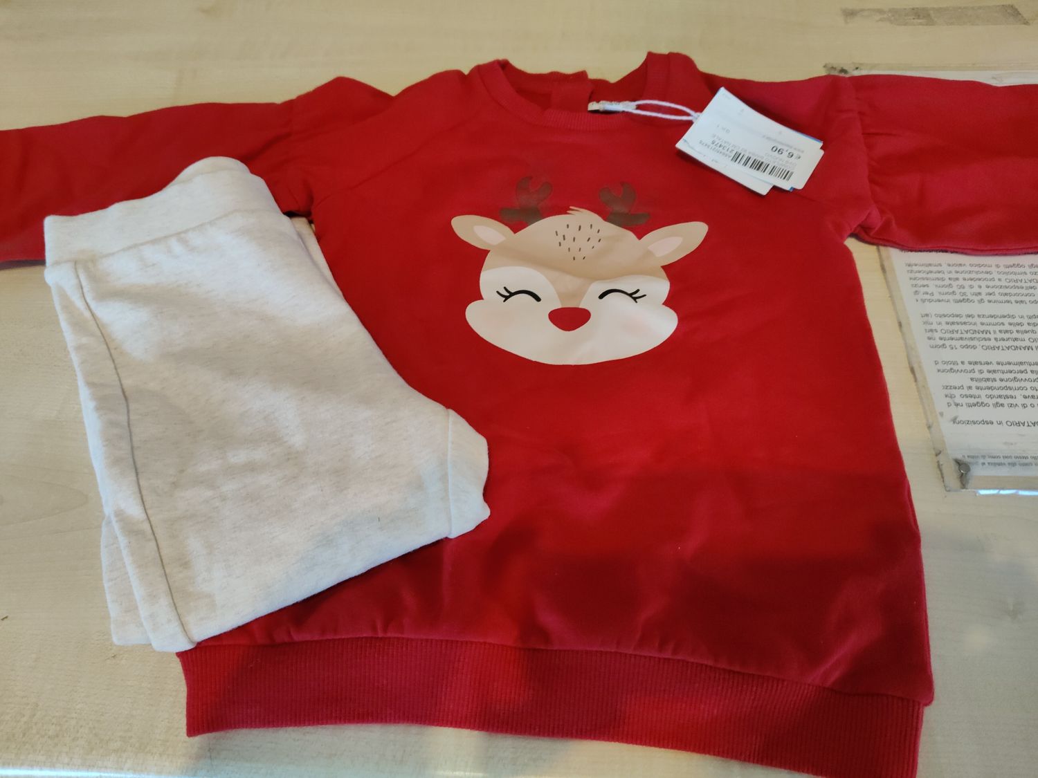 Completo bimba 92 cm Natale oVS