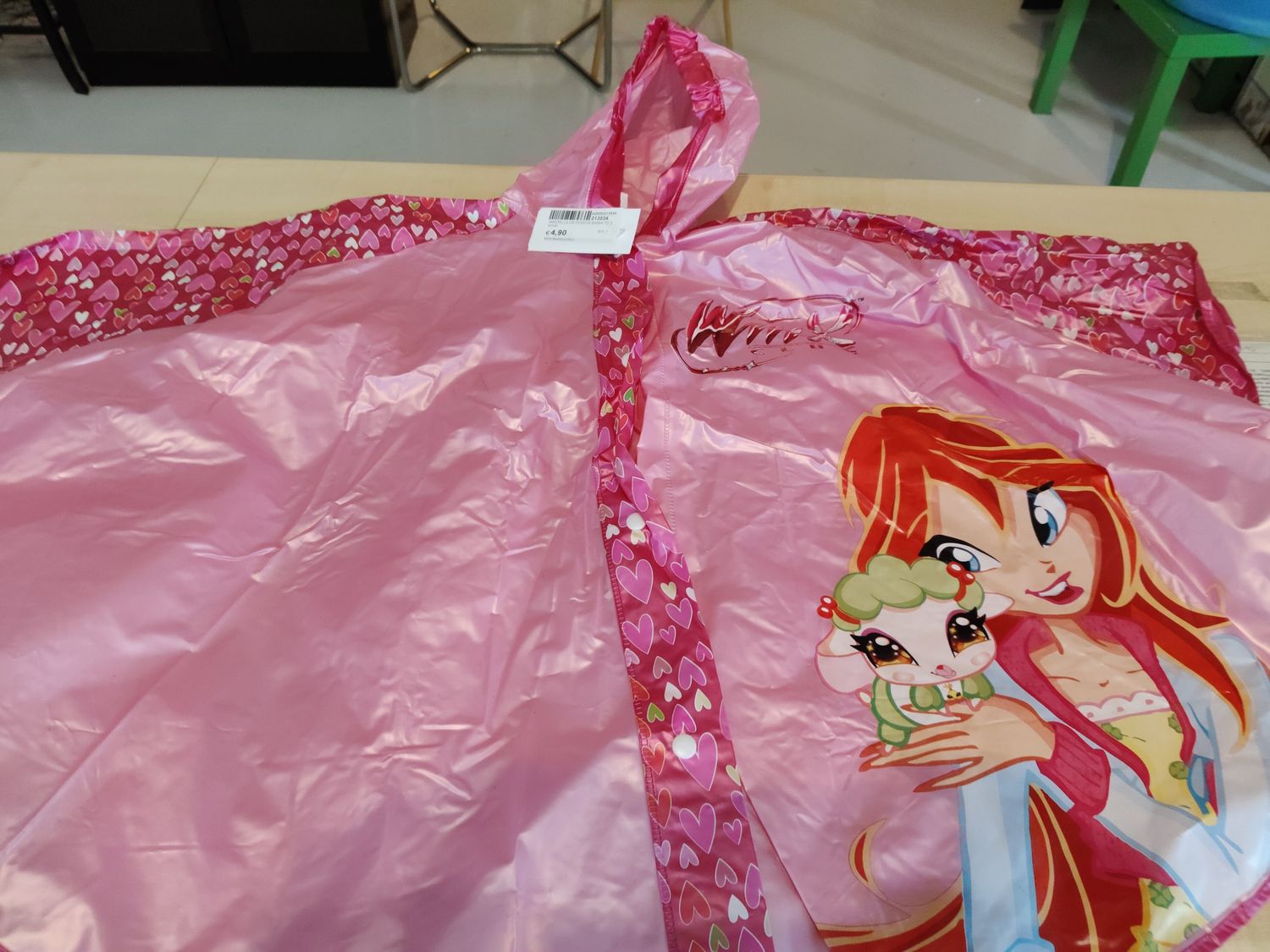Mantella da pioggia bimba tg 2 Winx