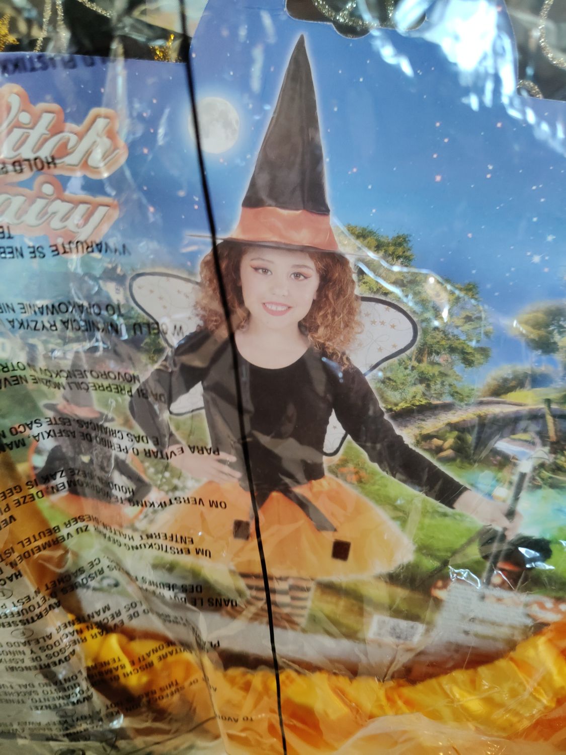 Costume Halloween bimba tg unica + coriandoli